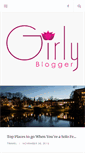 Mobile Screenshot of girlyblogger.com